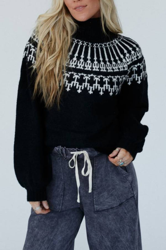 R&B | Weihnachts Verdickte Rollkragen Langarm Gestrickter Pullover
