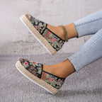 Vintage Plattform Slip-On Schuhe R&B