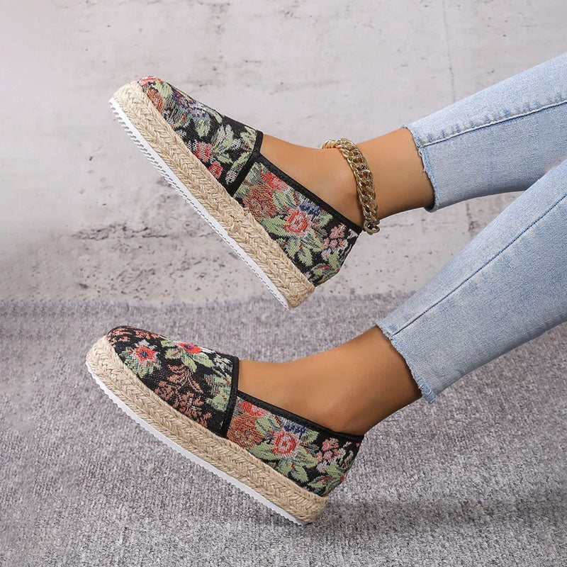 Vintage Plattform Slip-On Schuhe R&B