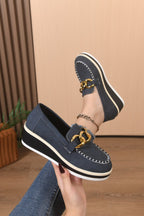 Orthopädische Slipper mit dicker Sohle und Ketten R&B R&B