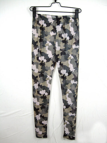 Damen Camouflage-Leggings im modischen High-Waist-Stil R&B