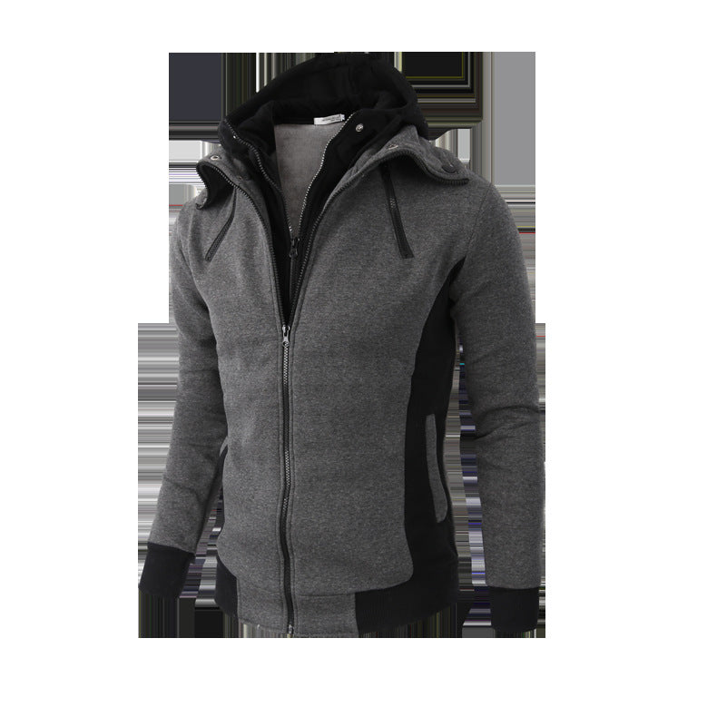 Herren Sportjacke mit abnehmbarer Kapuze und praktischen Taschen R&B