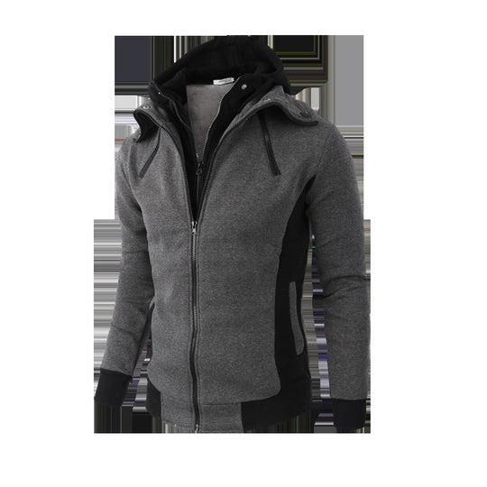 Herren Sportjacke mit abnehmbarer Kapuze und praktischen Taschen R&B