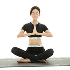 Damen Sportliches Kurzarm-Top und Leggings Set