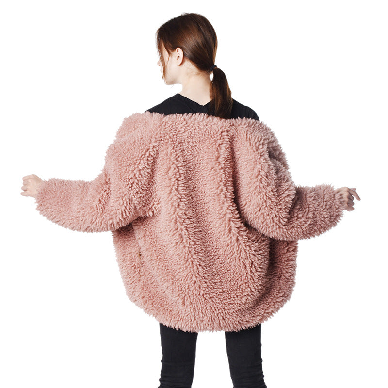 Damen Flauschige Teddyjacke R&B