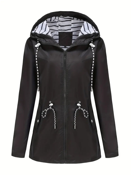 R&B | Regenjacke - Wasserdicht mit Kapuze - Verstellbare Passform - Praktische Taschen