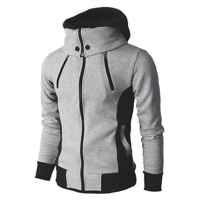 Herren Sportjacke mit abnehmbarer Kapuze und praktischen Taschen