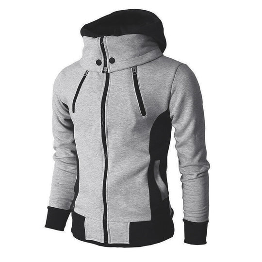 Herren Sportjacke mit abnehmbarer Kapuze und praktischen Taschen R&B