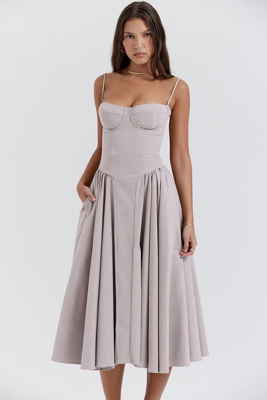 R&B | Midikleid In Korsettform