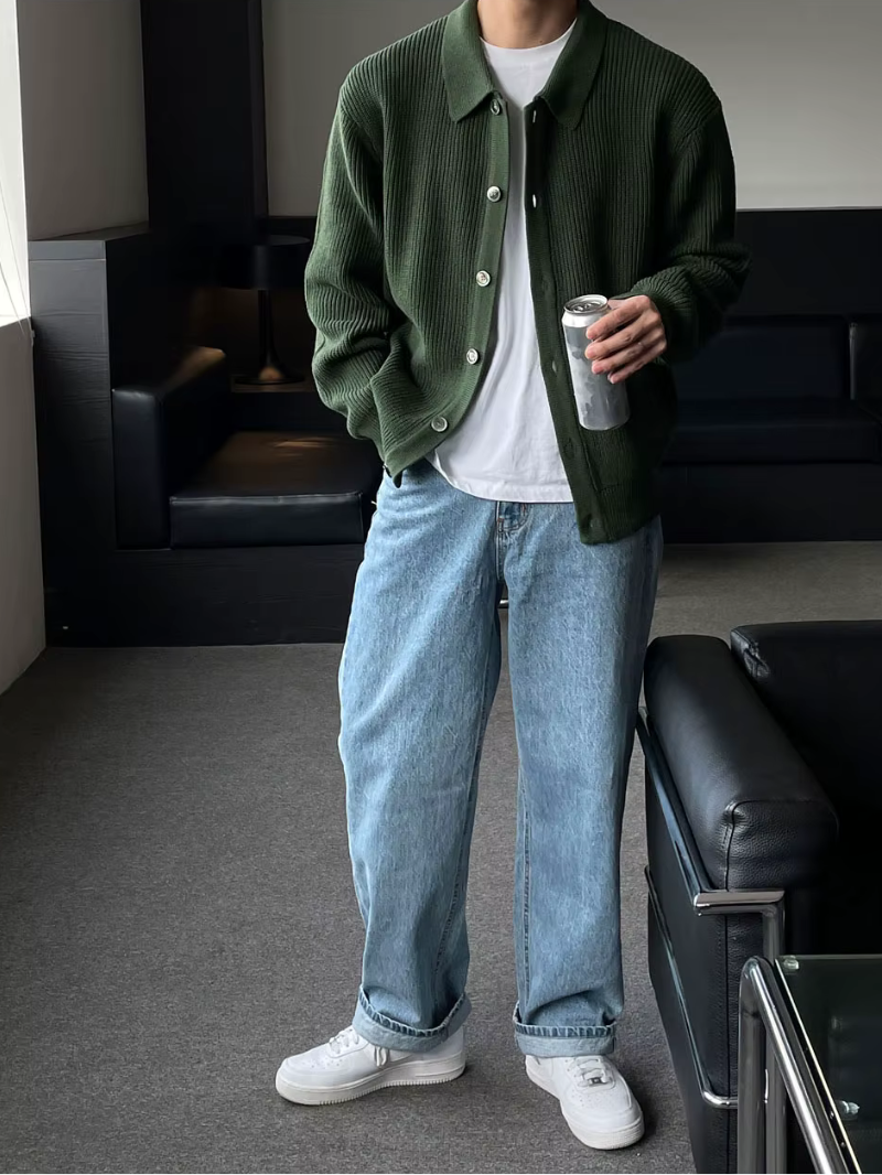 R&B | Der Slim - Fit - Cardigan Im Streetwear - Look für Moderne Männer
