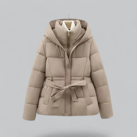 R&B | Warme Gürtel Kapuzen Pufferjacke Winter