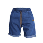 R&B | Kurze Hose aus schwerem gewaschenem Baumwolldenim