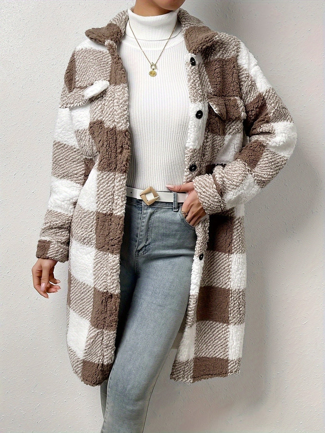 R&B | Sherpa-Jacke - elegante Damen-Außenjacke für Stil und Wärme