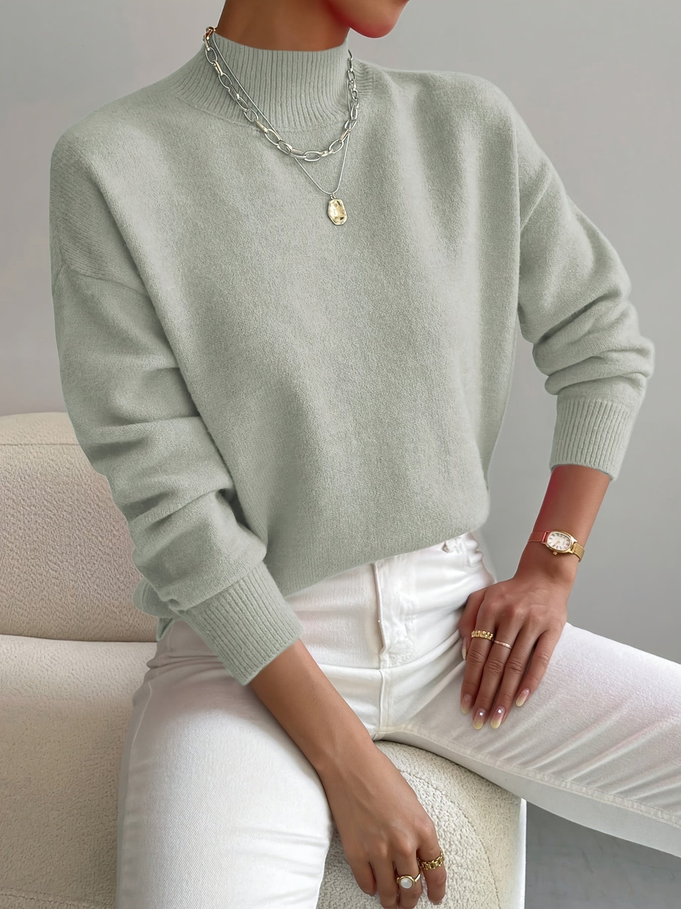 R&B | eleganter Rollkragenpullover