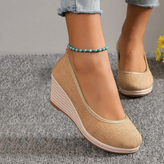 Lässige Keilschuhe