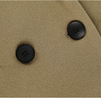 R&B | Damen Winter Wollmantel mit spitzem Revers