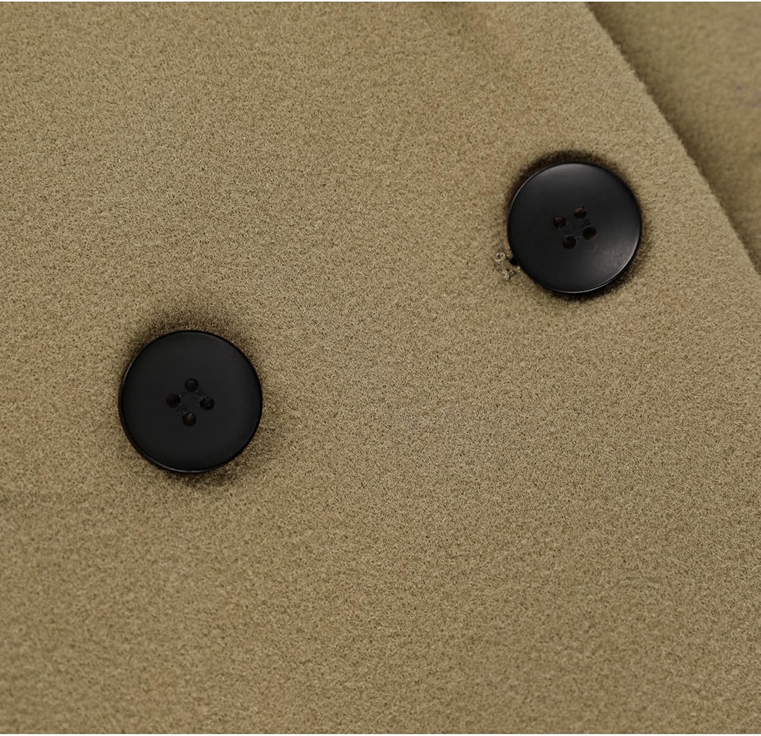 R&B | Damen Winter Wollmantel mit spitzem Revers