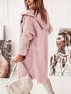 R&B | Eleganter Damen Cardigan Mit Kapuze Kaschmir Look