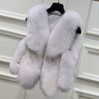 Damen elegante Fellweste R&B