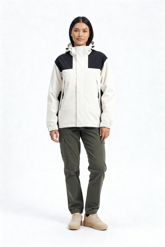 Damen Fleece 3-in-1 Winterjacke mit Kapuze & Wärmefunktion | R&B