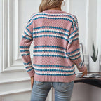 R&B | Gestreifter Strickpullover Mit Modernem Stil