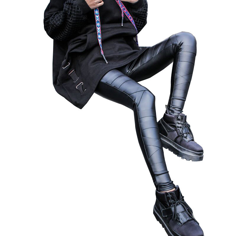 Damen Leggings im modischen look mit strukturierten Nähten