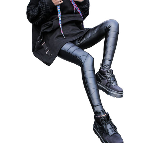 Damen Leggings im modischen look mit strukturierten Nähten R&B