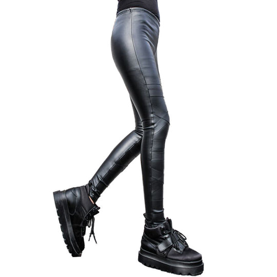 Damen Leggings im modischen look mit strukturierten Nähten R&B
