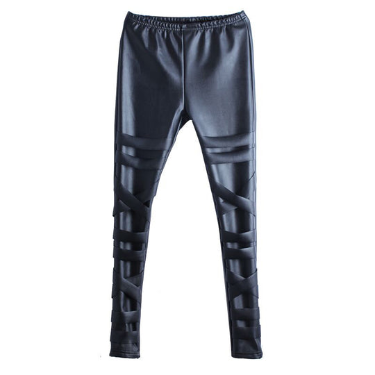 Damen Leggings im modischen look mit strukturierten Nähten R&B