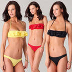 Damen Bandeau-Bikini mit Rüschendetails R&B