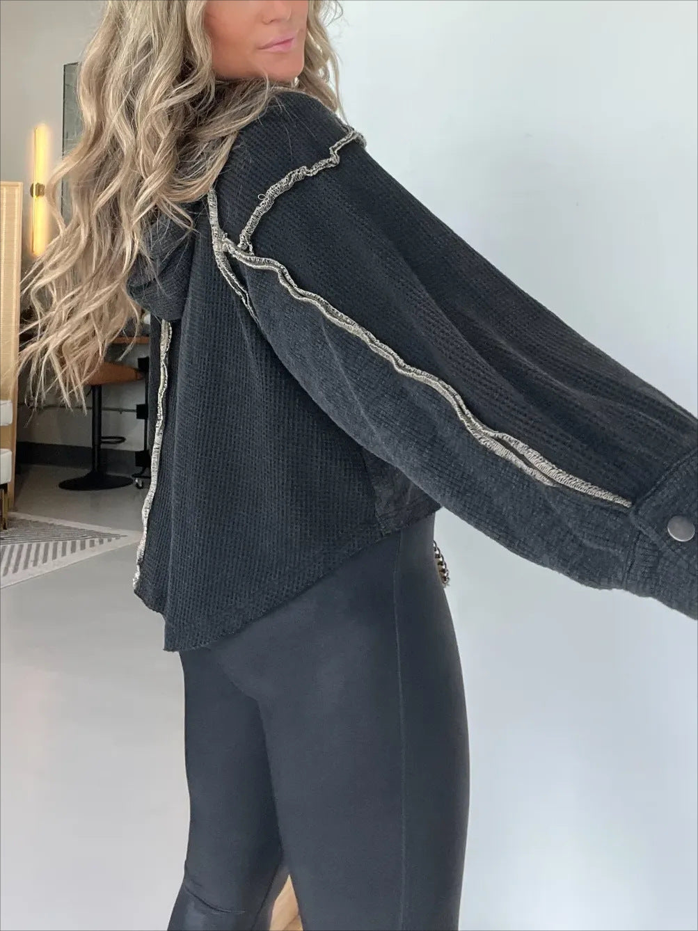 R&B | Pullover mit Unregelmäßigem Saum für Herbst und Winter