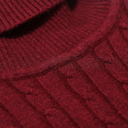 Herren Rollkragenpullover mit strukturiertem Zopfmuster