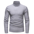 Herren Rollkragenpullover mit strukturiertem Zopfmuster