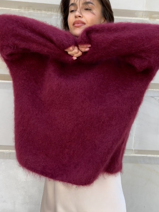 R&B | weicher Mohair-Strickpullover