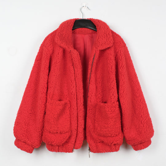 Damen Kuschelige Fleecejacke mit Reißverschluss R&B