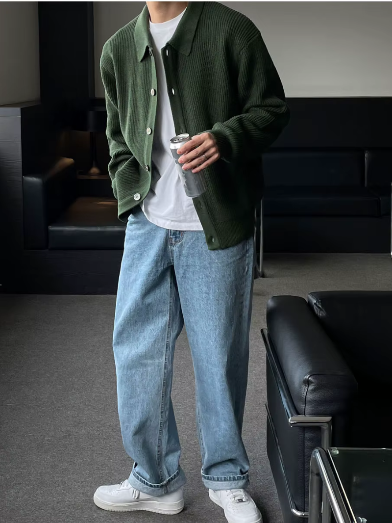 R&B | Der Slim - Fit - Cardigan Im Streetwear - Look für Moderne Männer