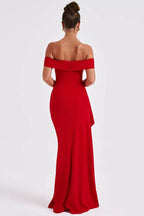 R&B | Sexy Lady Off Shoulder Hoher Schlitz Maxi Kleid