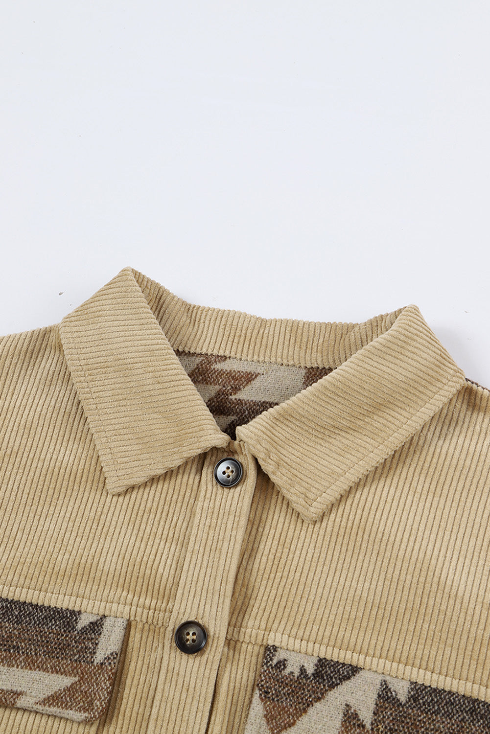R&B | Aztek-muster Shirtjacke Baumwolle Komfort und Stil