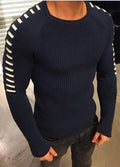 Herren strukturierter Pullover mit modernem Schnitt und kreativen Details R&B