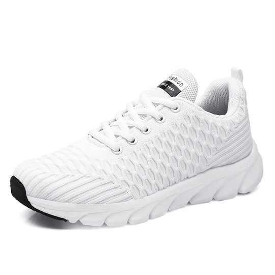 Damen Sportliche Slip-On Sneakers mit atmungsaktivem Strickoberteil R&B