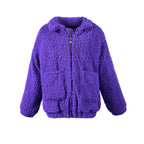 Damen Kuschelige Fleecejacke mit Reißverschluss R&B