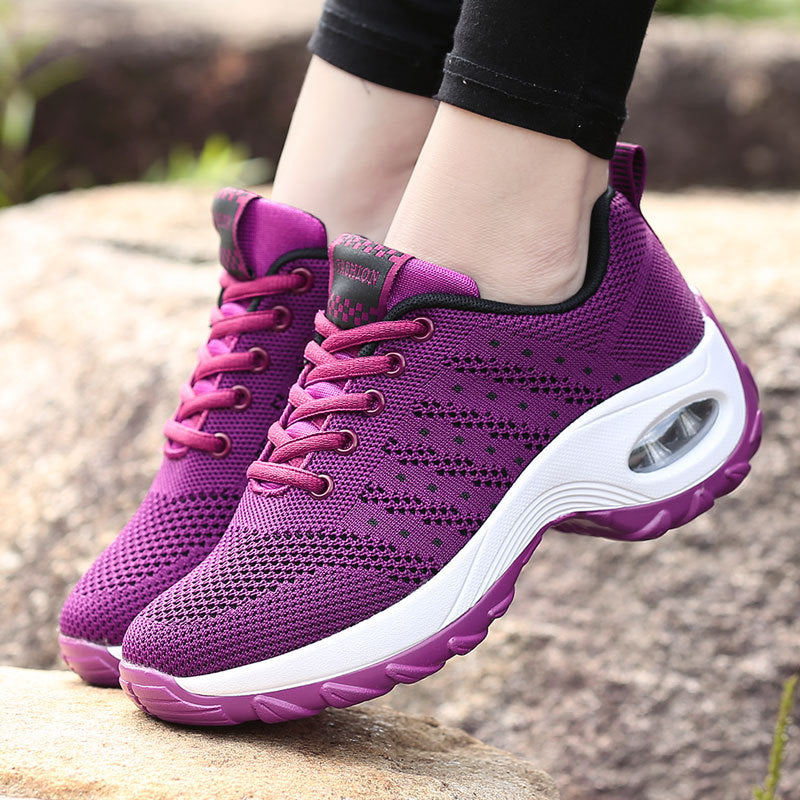 Damen Sportliche Lauf-Sneaker mit dämpfender Sohle und atmungsaktivem Obermaterial
