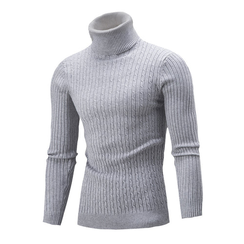 Herren Rollkragenpullover aus hochwertiger Strickware mit strukturiertem Design R&B