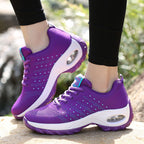 Damen Sportliche Lauf-Sneaker mit dämpfender Sohle und atmungsaktivem Obermaterial