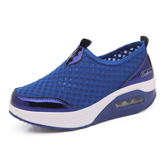 Damen bequeme Slip-On Sneakers mit atmungsaktivem Mesh-Obermaterial und innovativer Dämpfung R&B