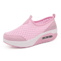Damen bequeme Slip-On Sneakers mit atmungsaktivem Mesh-Obermaterial und innovativer Dämpfung
