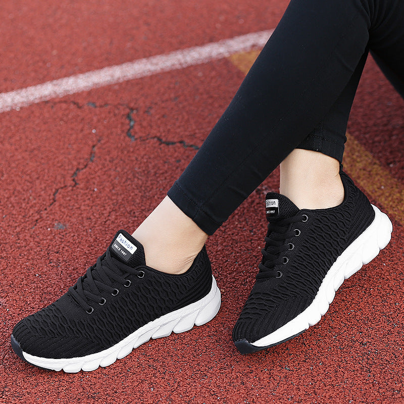 Damen nan leichte atmungsaktive Strick-Sneaker mit gepolstertem Komfort-Fußbett R&B
