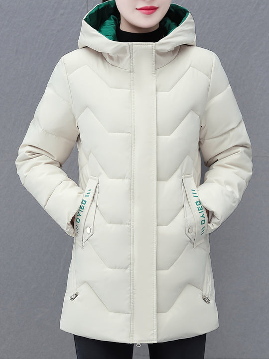 R&B | Mittellange Gepolsterte Jacke für Frauen Ideal für Herbst Winter