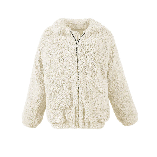Damen Kuschelige Fleecejacke mit Reißverschluss R&B