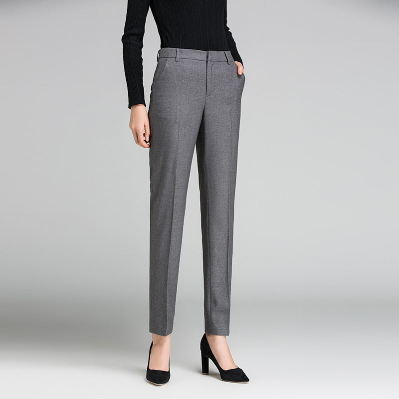 Damen Business Stoffhose mit feiner Struktur